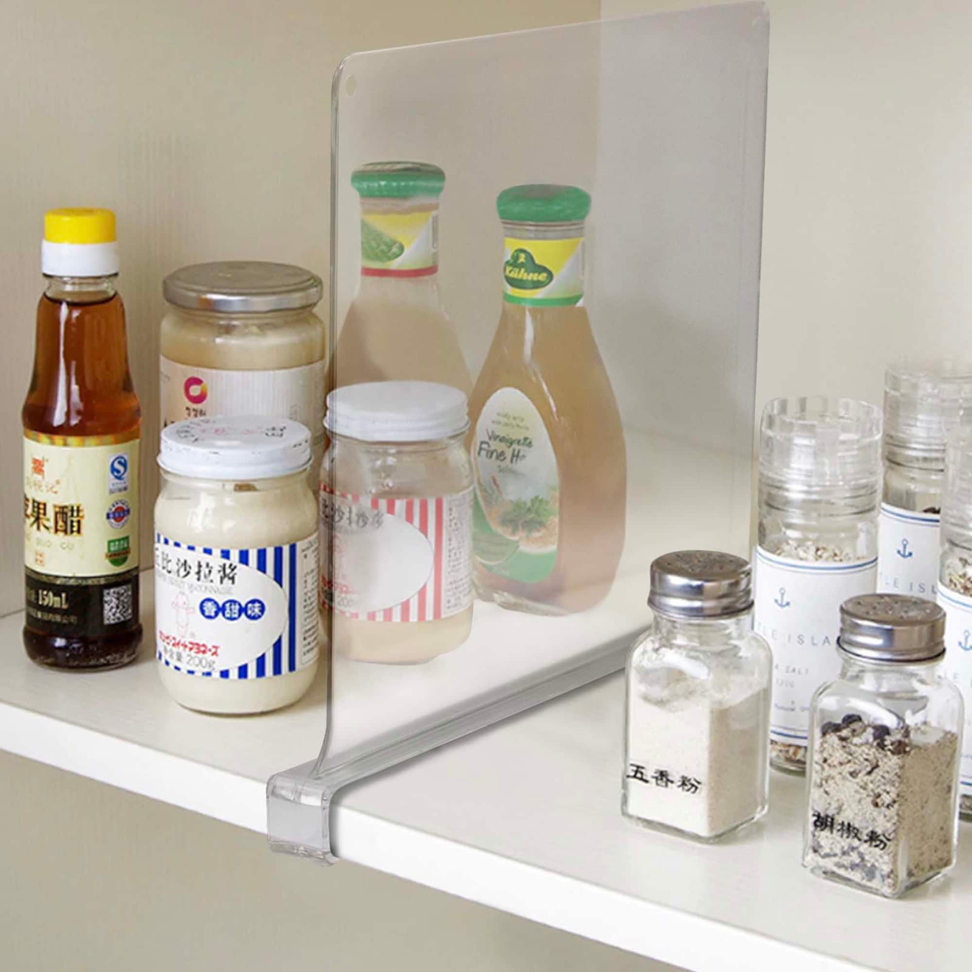 Sorbus 12.75" Modern Clear Acrylic Shelf Dividers
